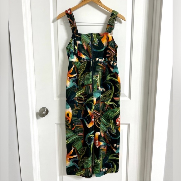 Anthropologie Farm Rio Monkeys Cropped Tropical Fauna Jumpsuit - Picture 3 of 3